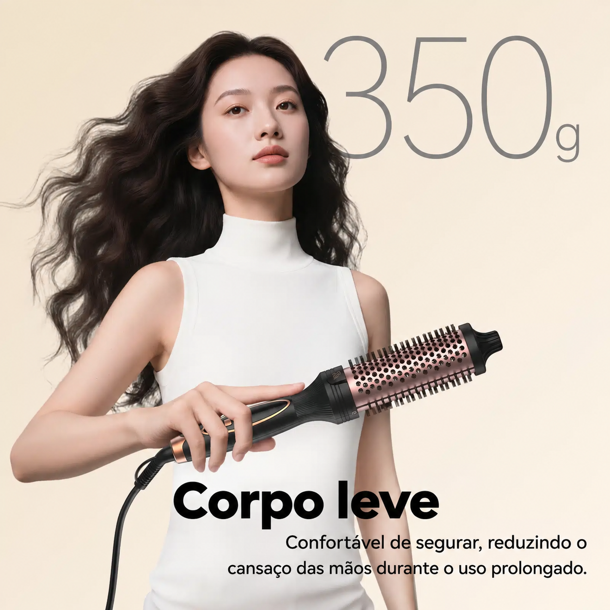 Escova modeladora leve de 350 g